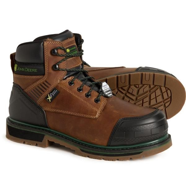 スケッチャーズ メンズ シューズ ブーツ・レインブーツ レザー Skechers John Deere Work Boots Leather Safety Toextra Wide For Men Cdb