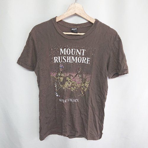 ◇ ⊂ achene エイキーン 半袖 Tシャツ サイズS ブラウン系 レディース E 【1409100056556】
