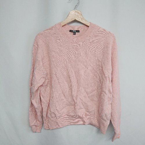 ◇ ⊇ UNIQLO ユニクロ ウール100% 長袖 セーター サイズXL ピンク レディース E 【1409100057256】