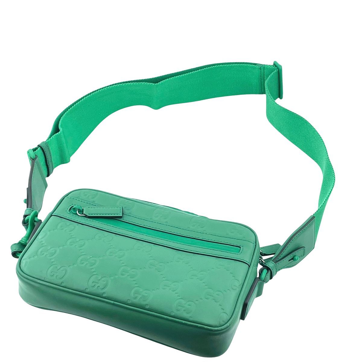 中古】 GUCCI グッチ GGラバーエフェクト スモール クロスボディバッグ