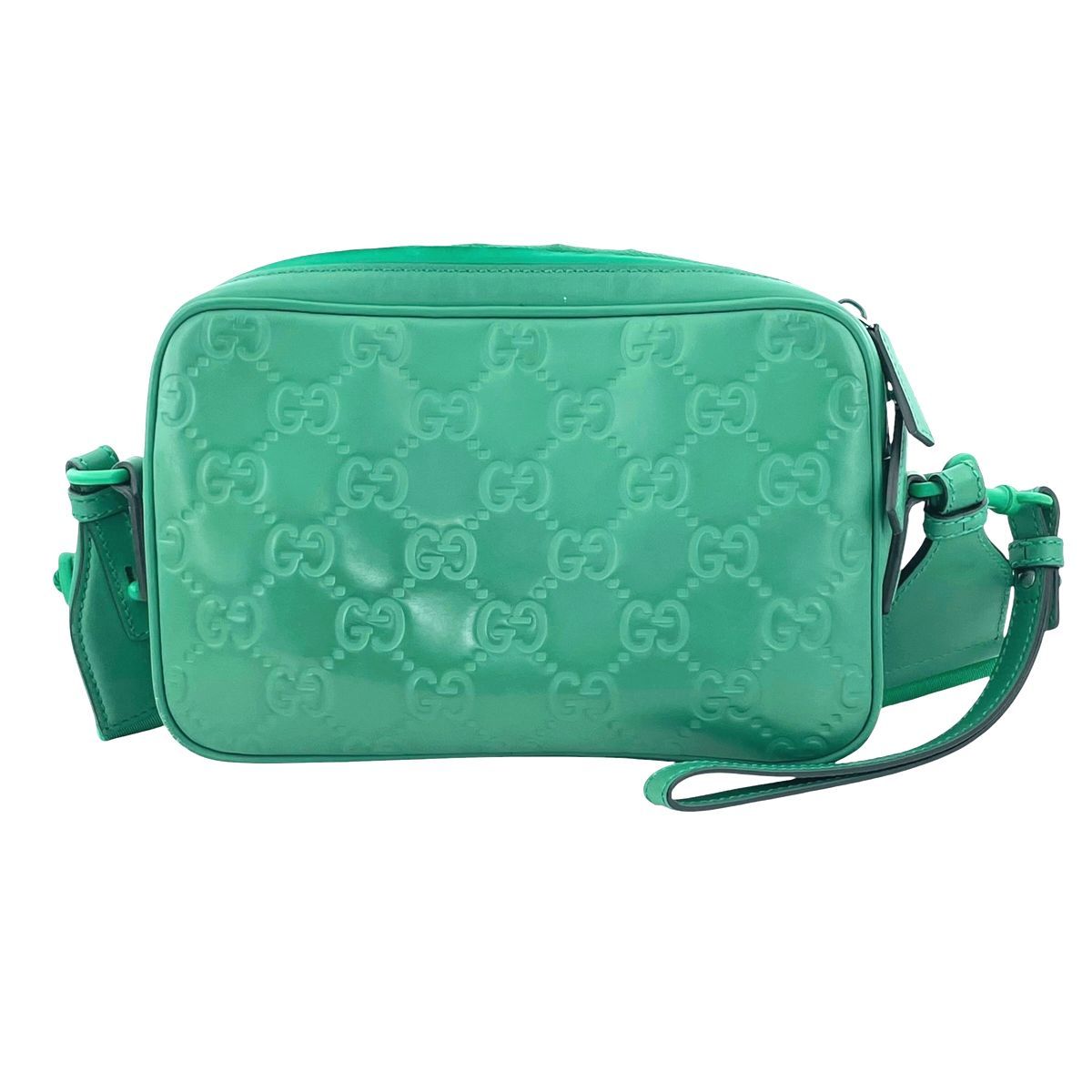 中古】 GUCCI グッチ GGラバーエフェクト スモール クロスボディバッグ 