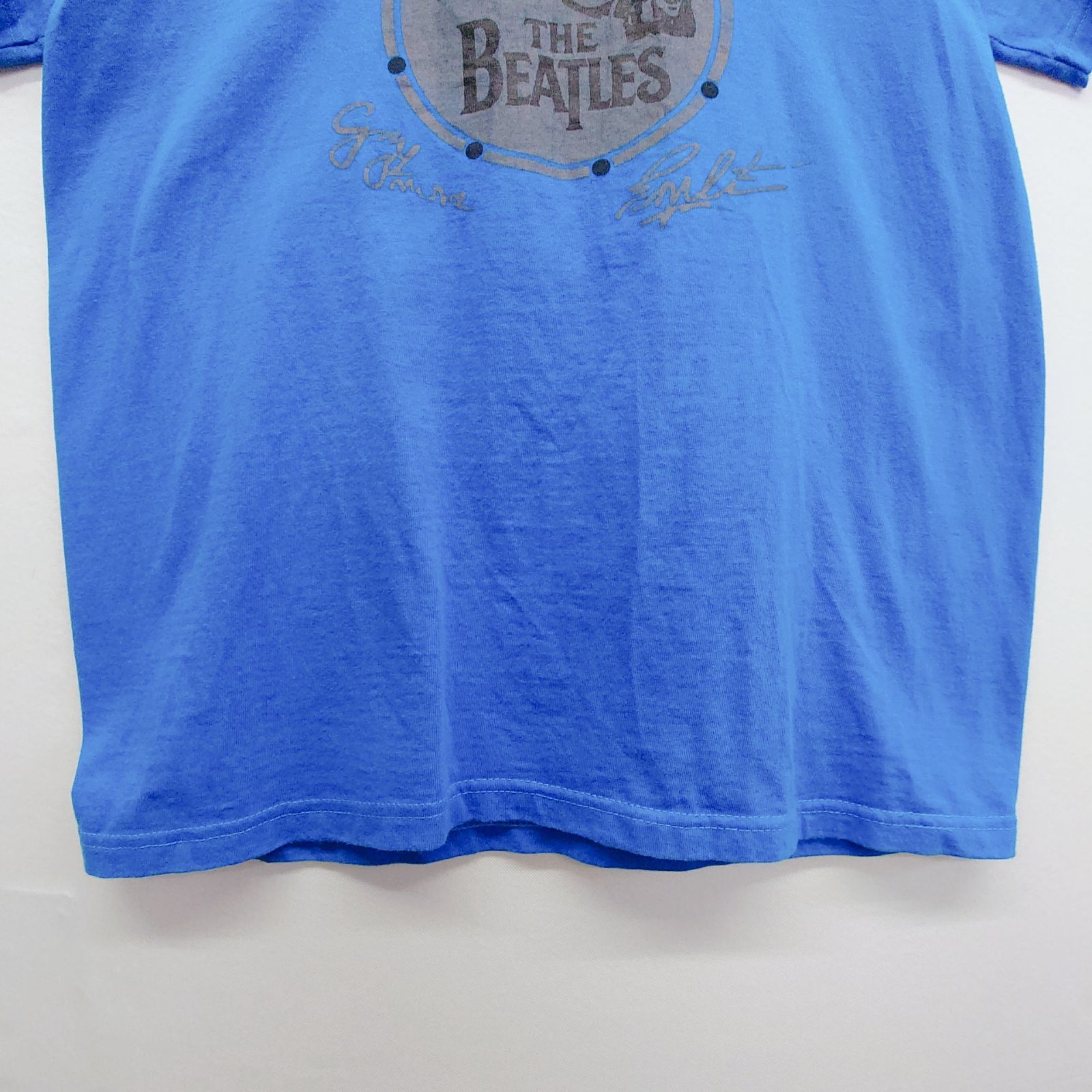THE BEATLES ビートルズ Tシャツ M ブルー 青 半袖 バンドTシャツ 