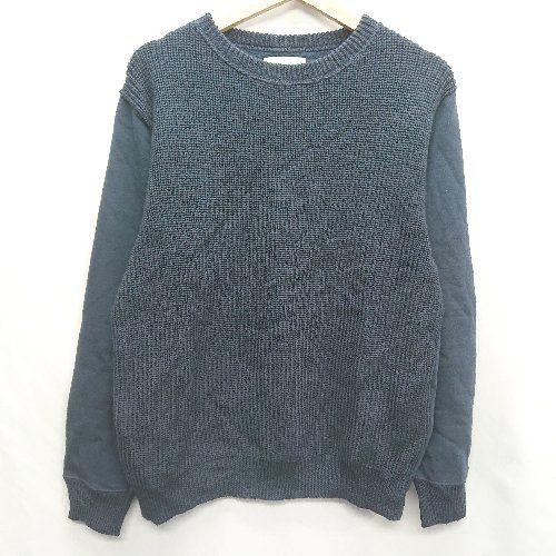 ◇ ⊇ Sonny Label サニーレーベル URBAN RESEARCH 異素材 裏起毛 長袖 カットソー サイズM ネイビー レディース E 【1409240030324】