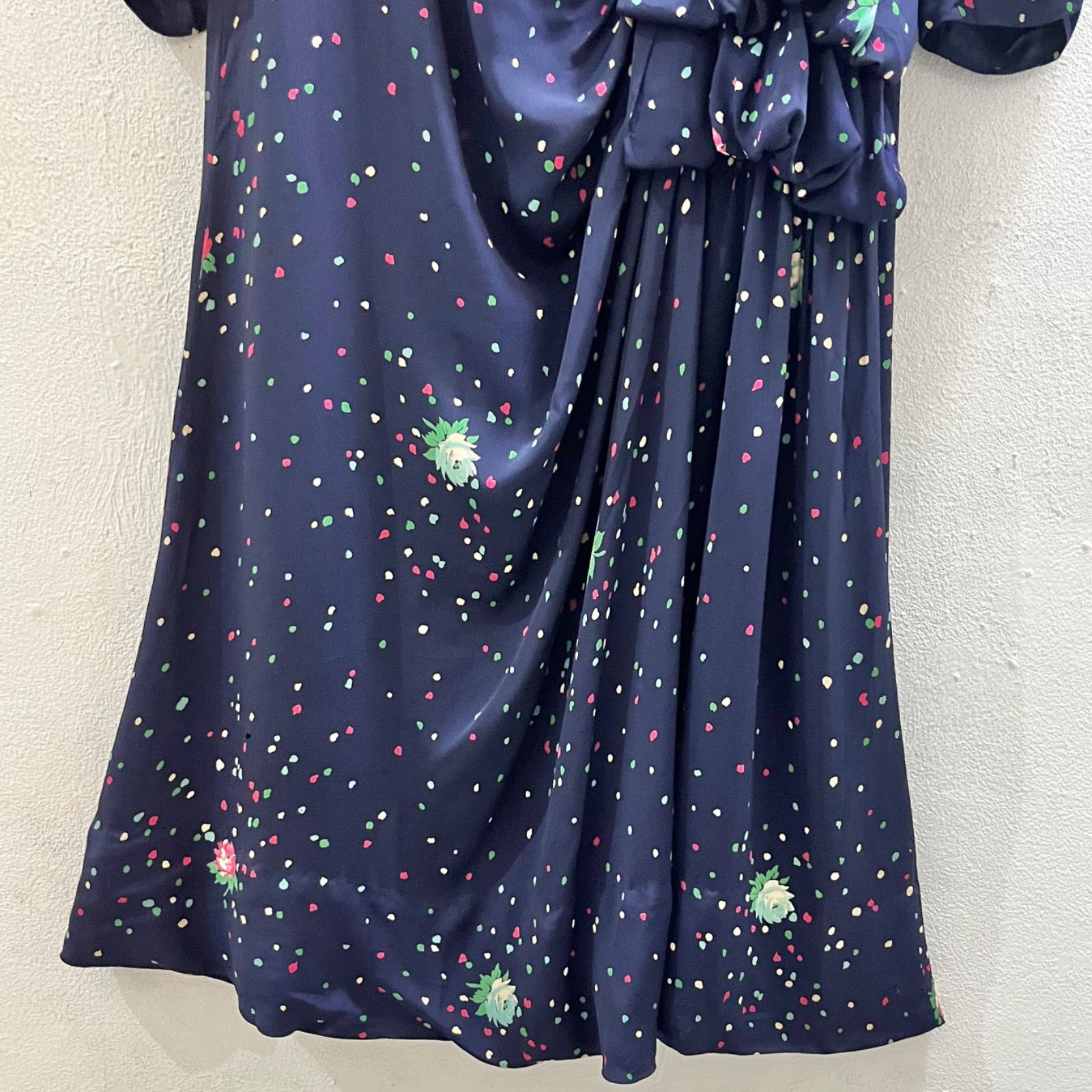 USA 50s レーヨン ロング ワンピース マキシ アメリカ ヴィンテージ Vintage 変形 I46 USA 50s レーヨン ロング ワンピース マキシ アメリカ ヴィンテージ Vintage 変形 I46