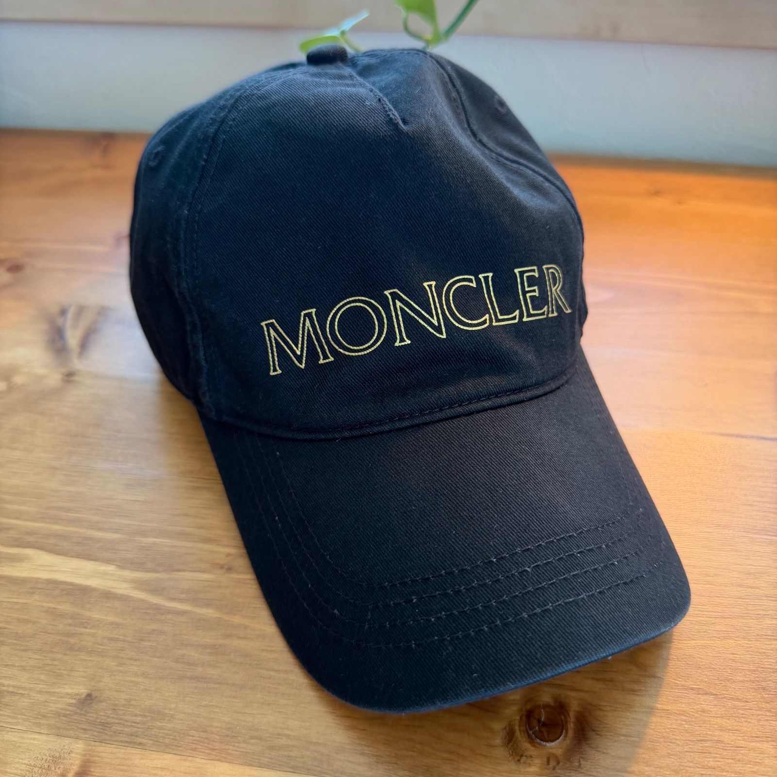 MONCLER モンクレール ロゴ キャップ ブラック 帽子 - メルカリ