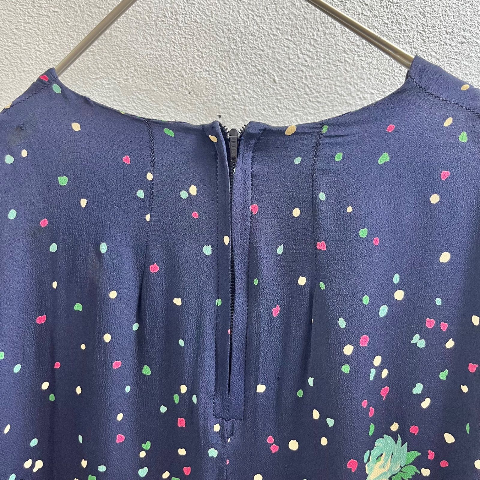 USA 50s レーヨン ロング ワンピース マキシ アメリカ ヴィンテージ Vintage 変形 I46 USA 50s レーヨン ロング ワンピース マキシ アメリカ ヴィンテージ Vintage 変形 I46