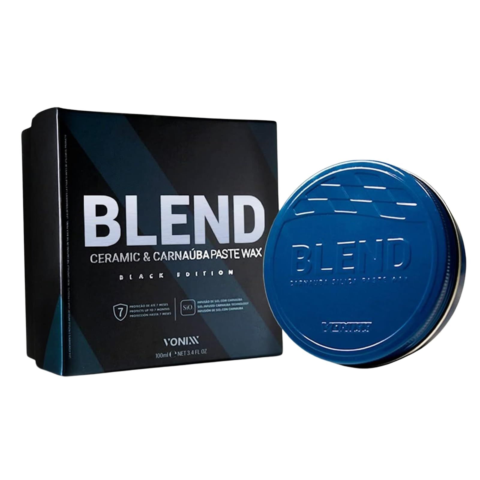 VONIXX BLEND CARNAUBA PASTE WAX BLACK EDITION 100ml ボニックス ブレンド カルナバ ペーストワックス ブラックエディション ダークカラー用 0