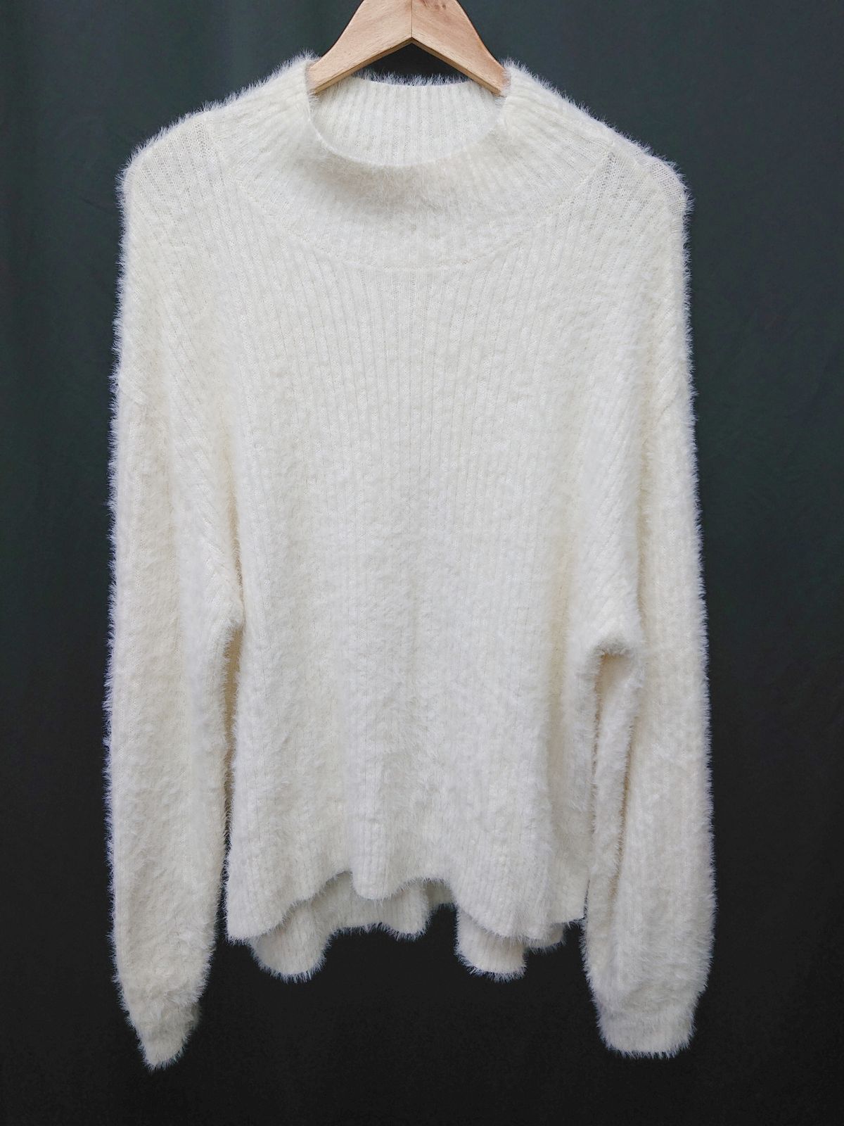 ◇ ⊇ PAGEBOY ページボーイ ハイネック　無地 長袖 ニット　セーター サイズF オフホワイト レディース P 【1409250009693】