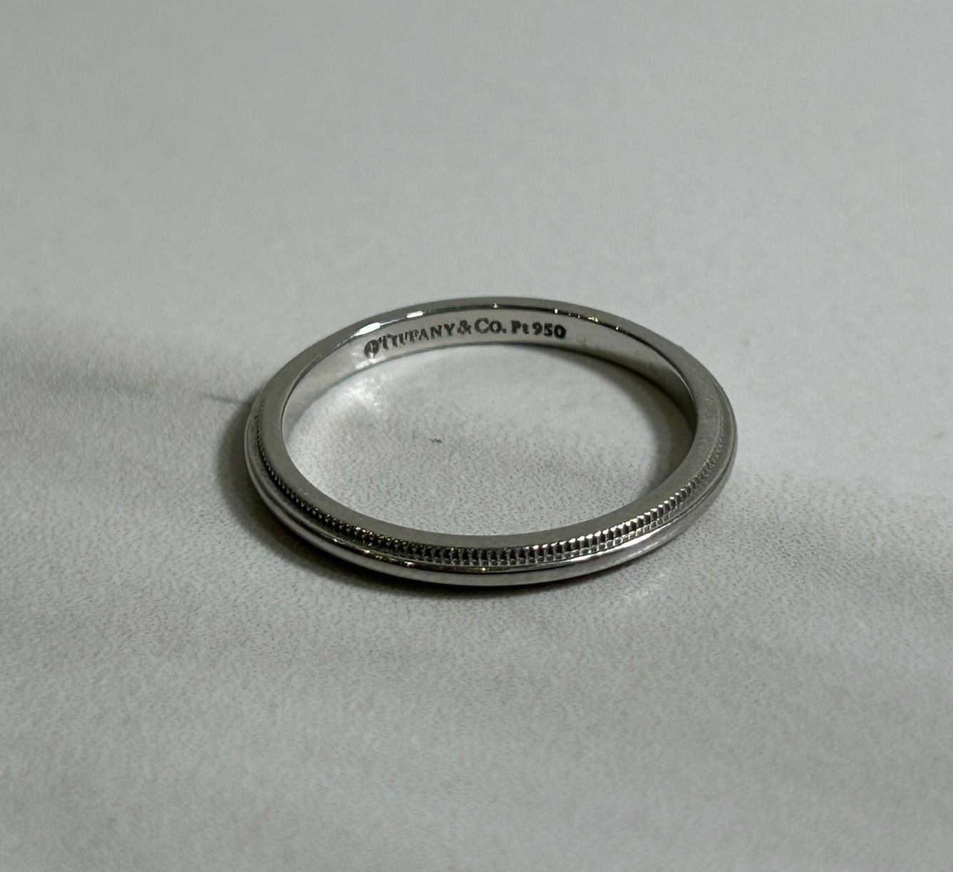 Tiffany】ティファニー トゥギャザー ミルグレイン バンド リング 2mm Tiffany】ティファニー トゥギャザー ミルグレイン バンド リング 2mm
