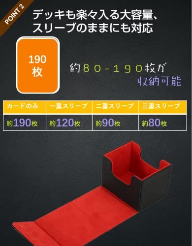 Venssu デッキケース トレカケース ストレージボックス 横入れ