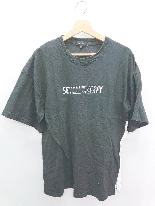 ◇ Θ　Φ RE730 バックプリント　コットン100% 半袖 Tシャツ　カットソー サイズL ブラック レディース P 【1409250011177】