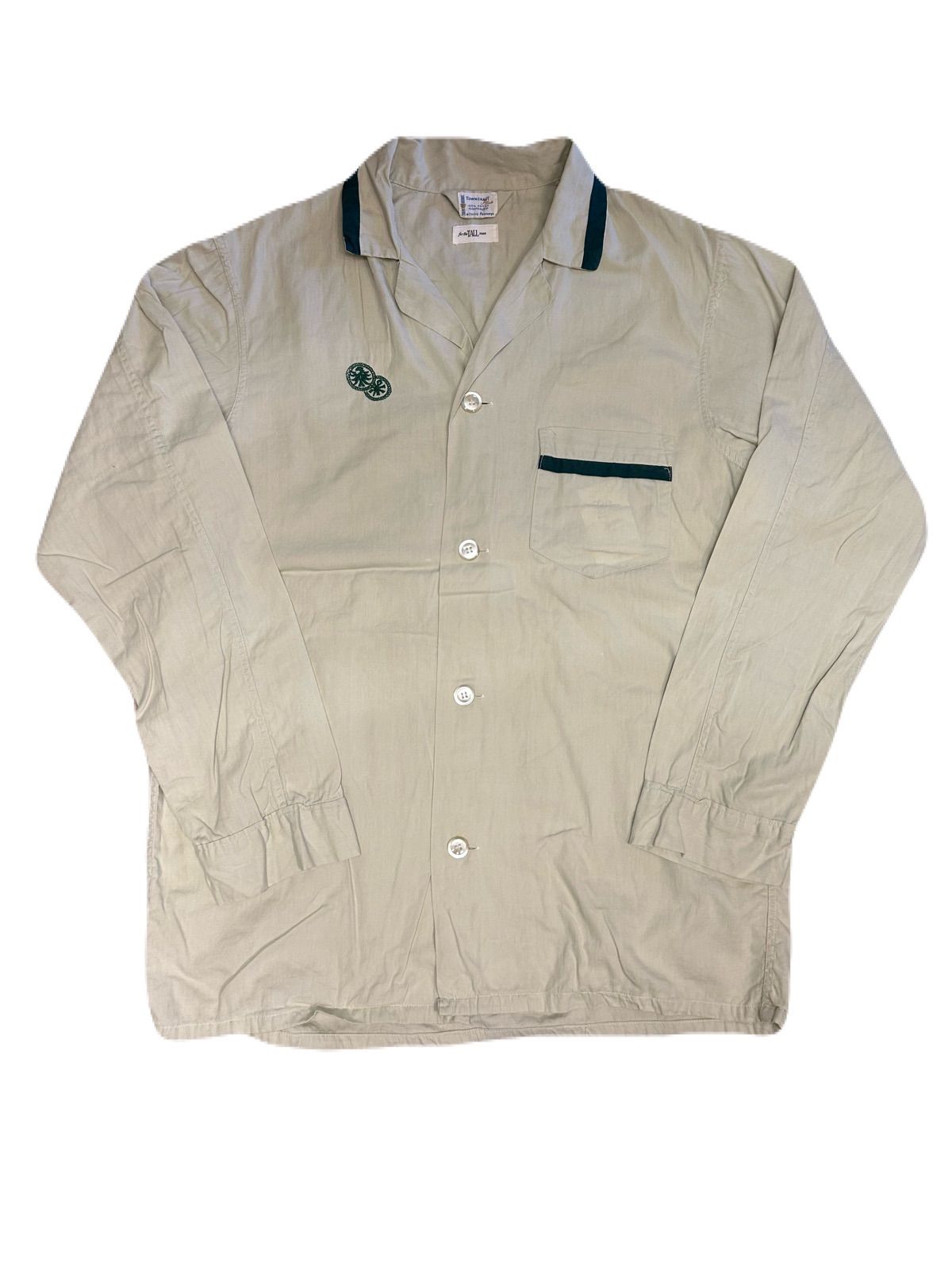 70’s Towncraft Open Collar Shirt　パジャマシャツ
