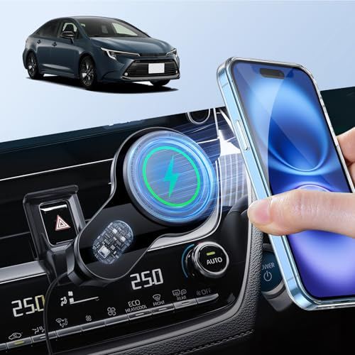 【BIXUAN】トヨタ カローラ／カローラシリーズ E210系 スマホホルダー magsafe [スマホに充電可能] 車載ホルダー カローラスポーツ 携帯ホルダー スマホ ホルダー 車 マグネット マホスタンド 磁石 超強磁力 マグセーフ Magsafe対 0