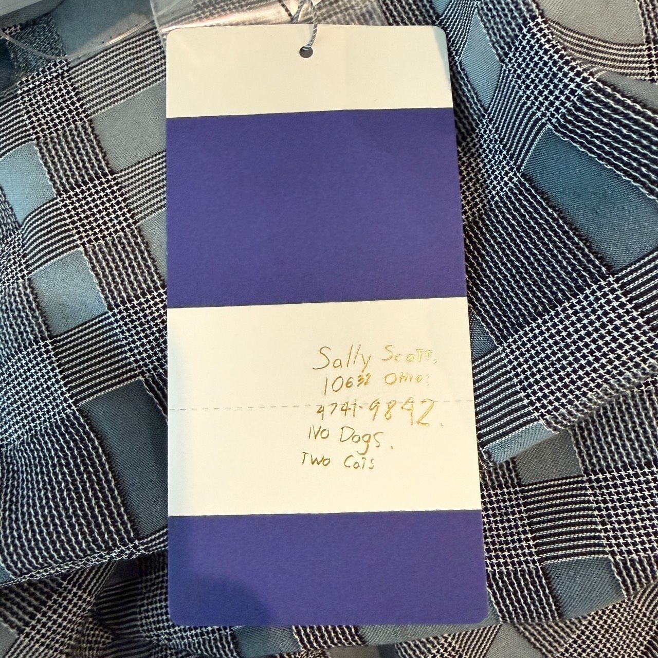サリースコット Sally Scott レディース ブラウス チェック柄 コットン