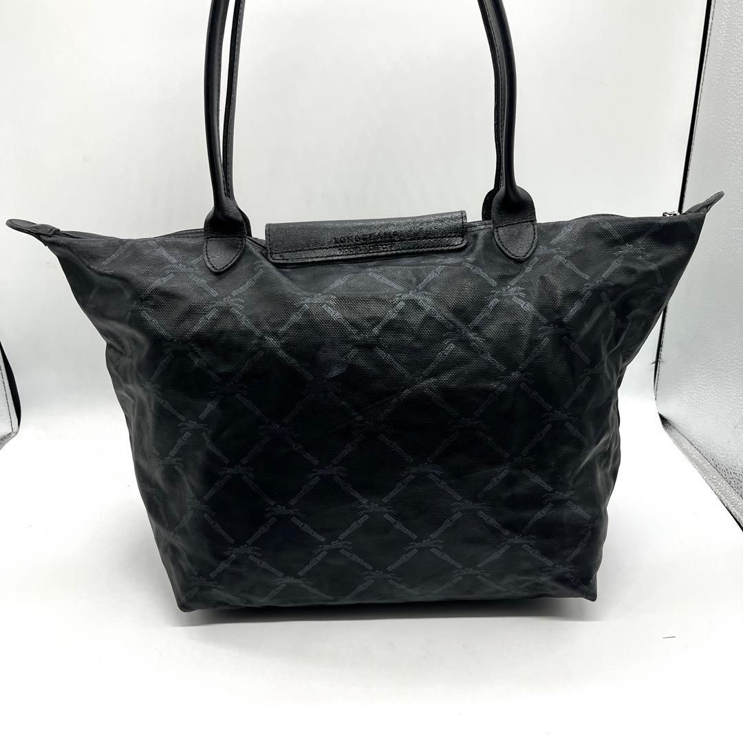 LONGCHAMP ロンシャン 総柄 モノグラム トートバッグ A4収納可能 大