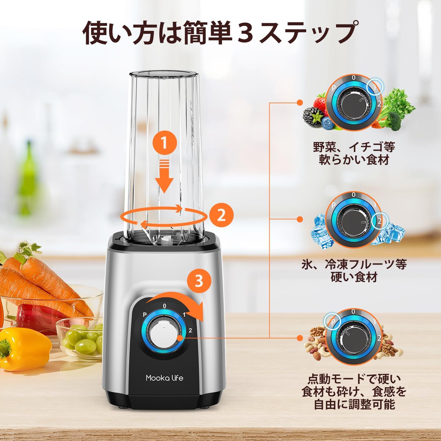ミキサー ジューサー 450Wハイパワー 6枚刃 公式通販 | 新機種・氷も 