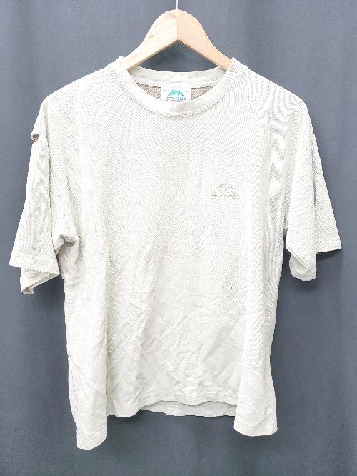 ◇ ⊂ niko and … ニコアンド ワンポイント 半袖 Tシャツ サイズM ベージュ系 レディース メンズ P 【1409250037283】