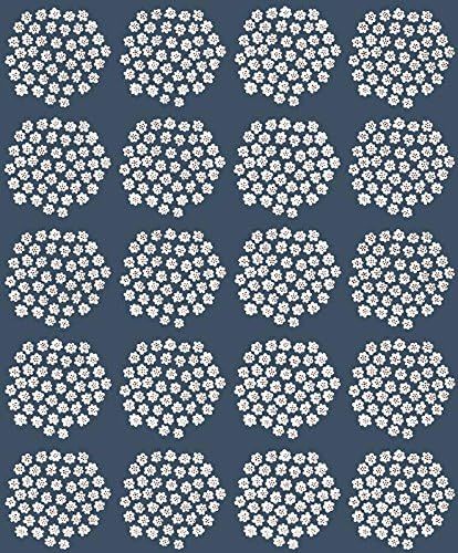 marimekko マリメッコ 壁紙 PUKETTI プケッティ インディゴ 53cm×10.05m 北欧デザイン 輸入壁紙 新品未使用