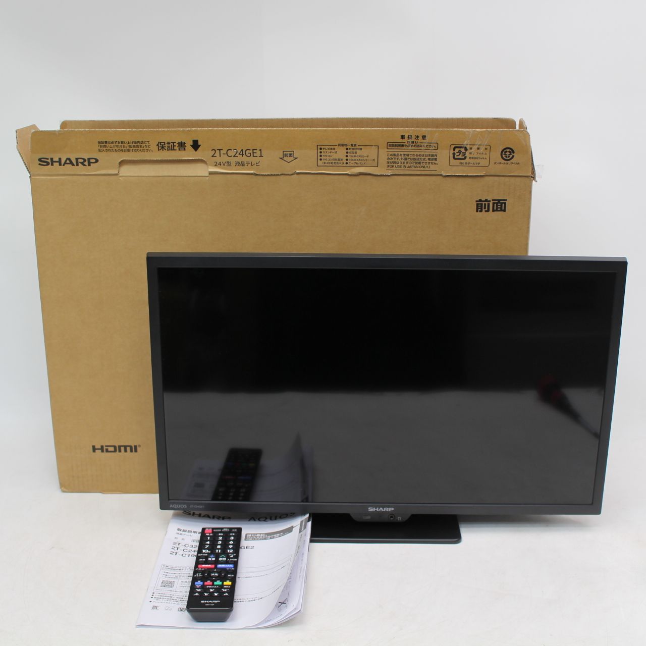 542)【美品/2025年製】SHARP AQUOS24型テレビ 2T-C24GE1 2025年製