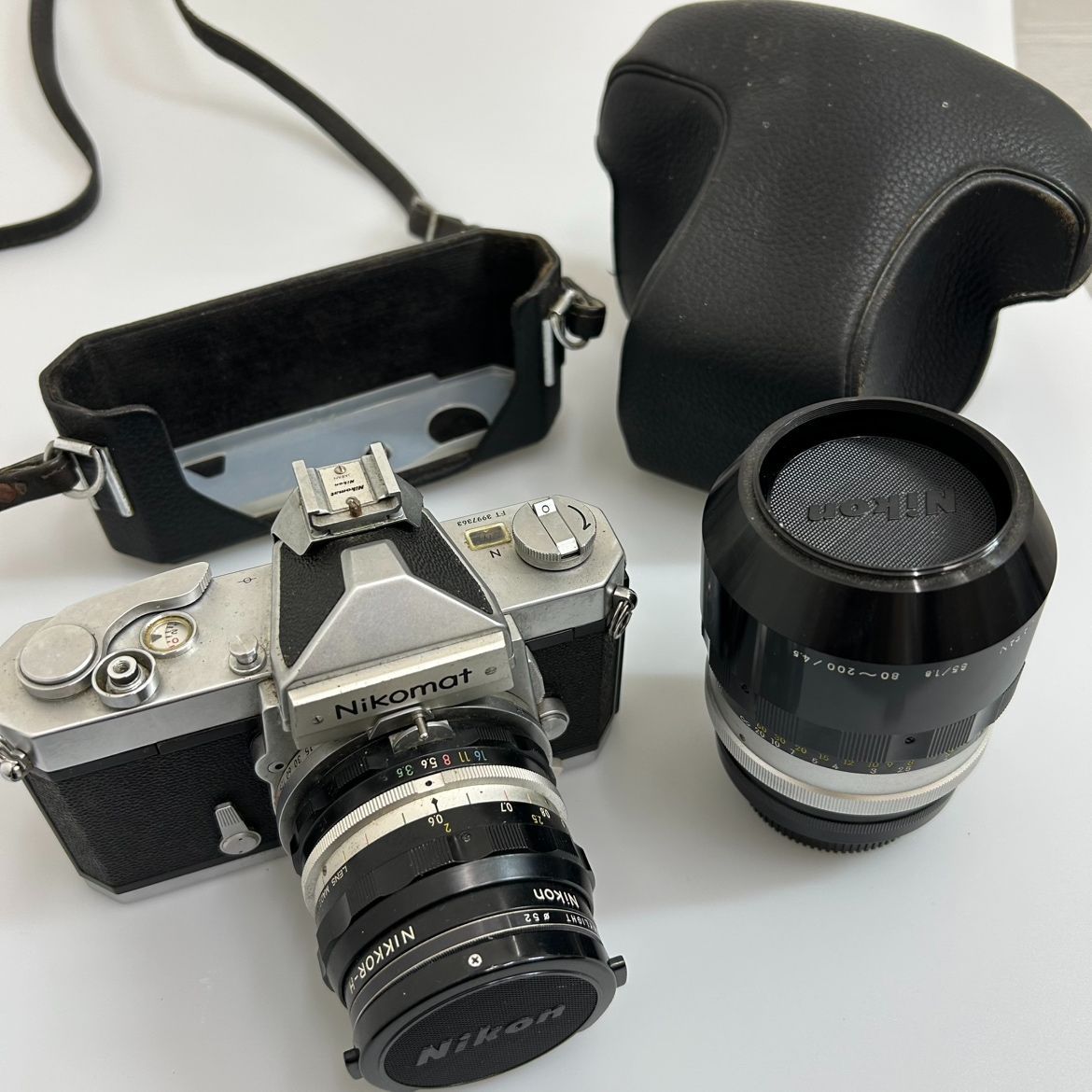 Nikon ニコン Nikomat FTN 純正レザーケース付き レンズ2本 NIKKOR-H