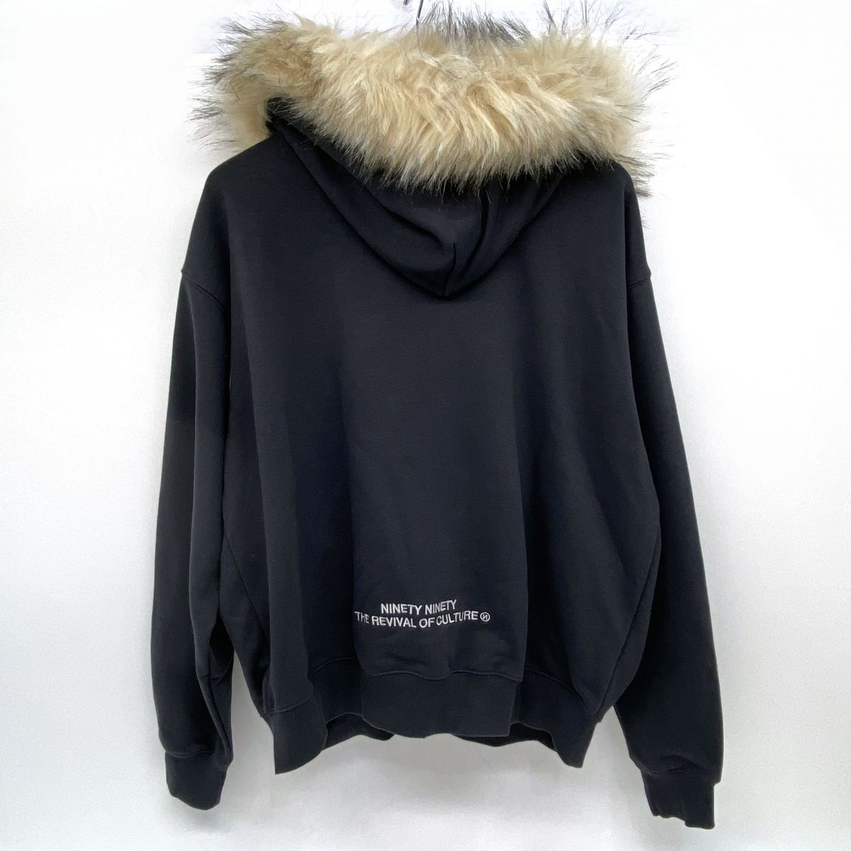 9090 ナインティナインティ Logo Far Zip Hoodie フーディ パーカー M 