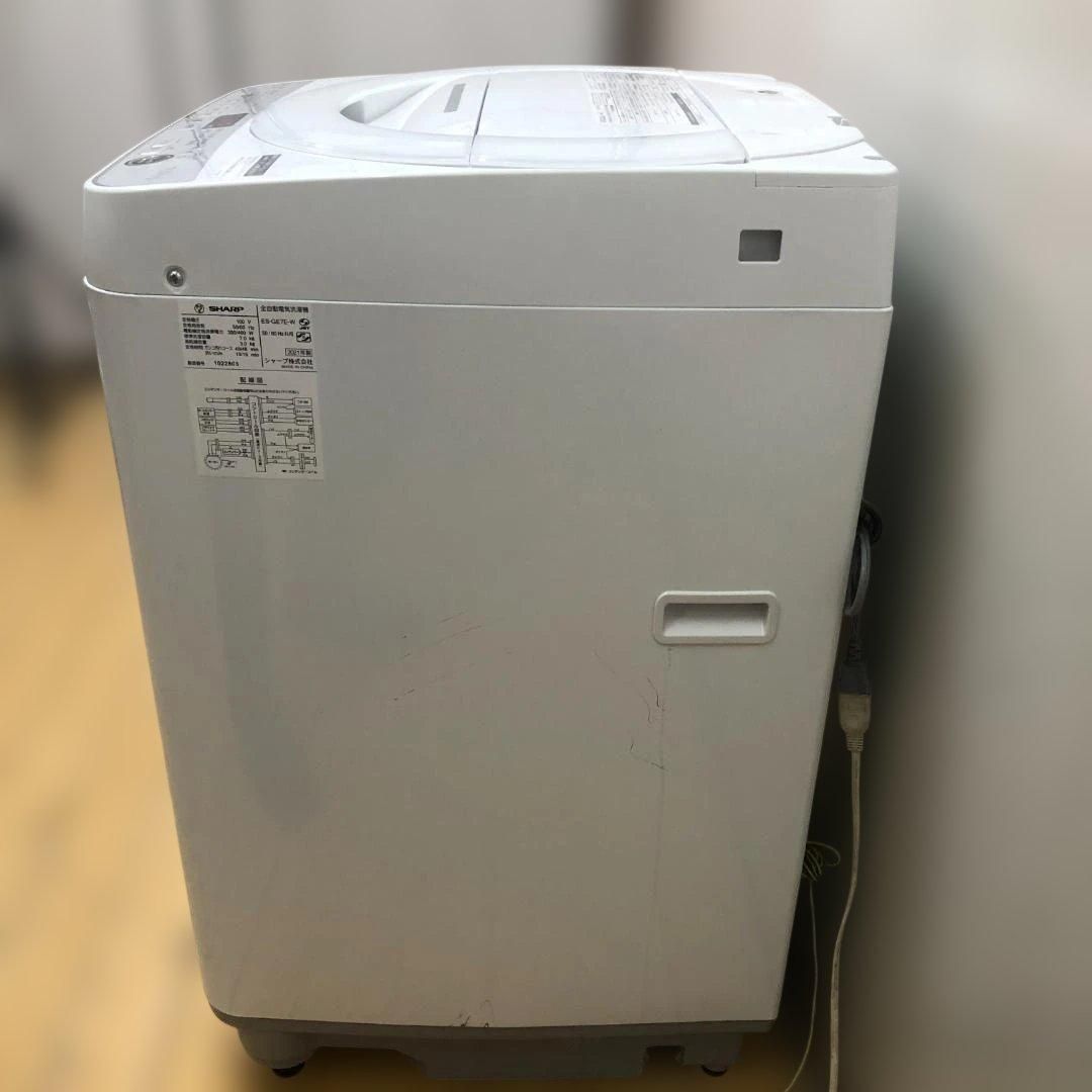 SHARP ES-GE7E-W 2021年製 7kg 全自動洗濯機 シャープ 風乾燥 槽
