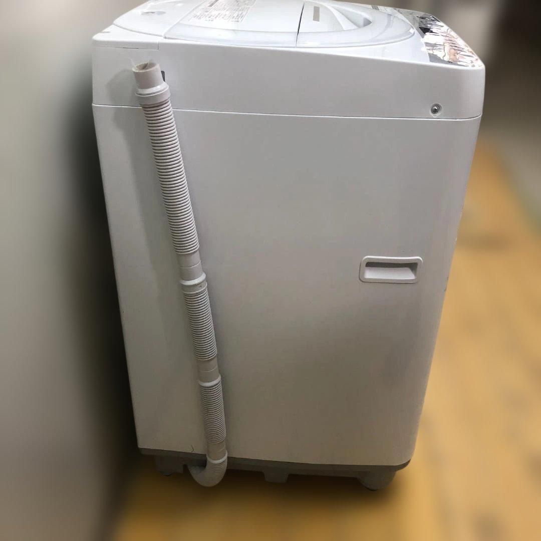 SHARP ES-GE7E-W 2021年製 7kg 全自動洗濯機 シャープ 風乾燥 槽