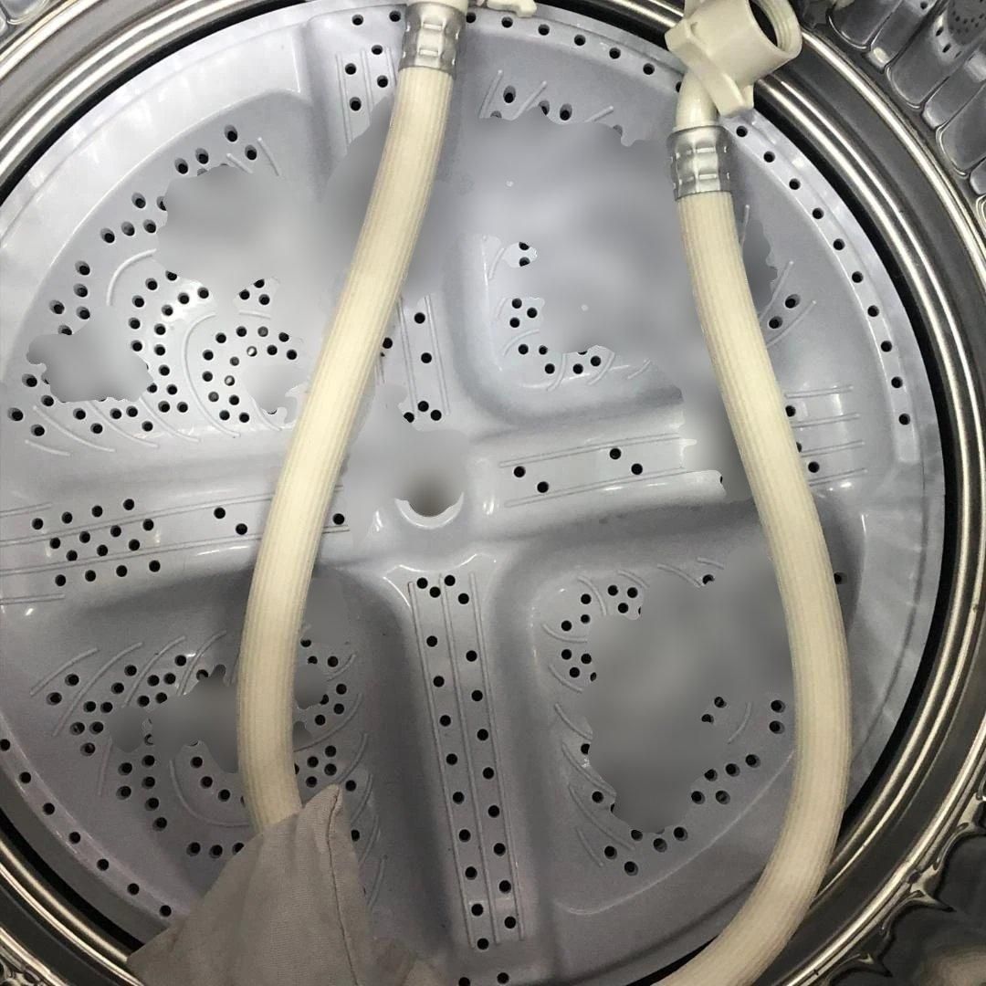 SHARP ES-GE7E-W 2021年製 7kg 全自動洗濯機 シャープ 風乾燥 槽