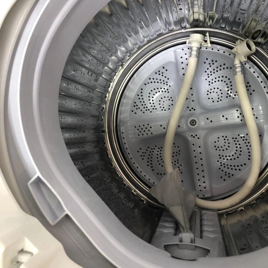 SHARP ES-GE7E-W 2021年製 7kg 全自動洗濯機 シャープ 風乾燥 槽 