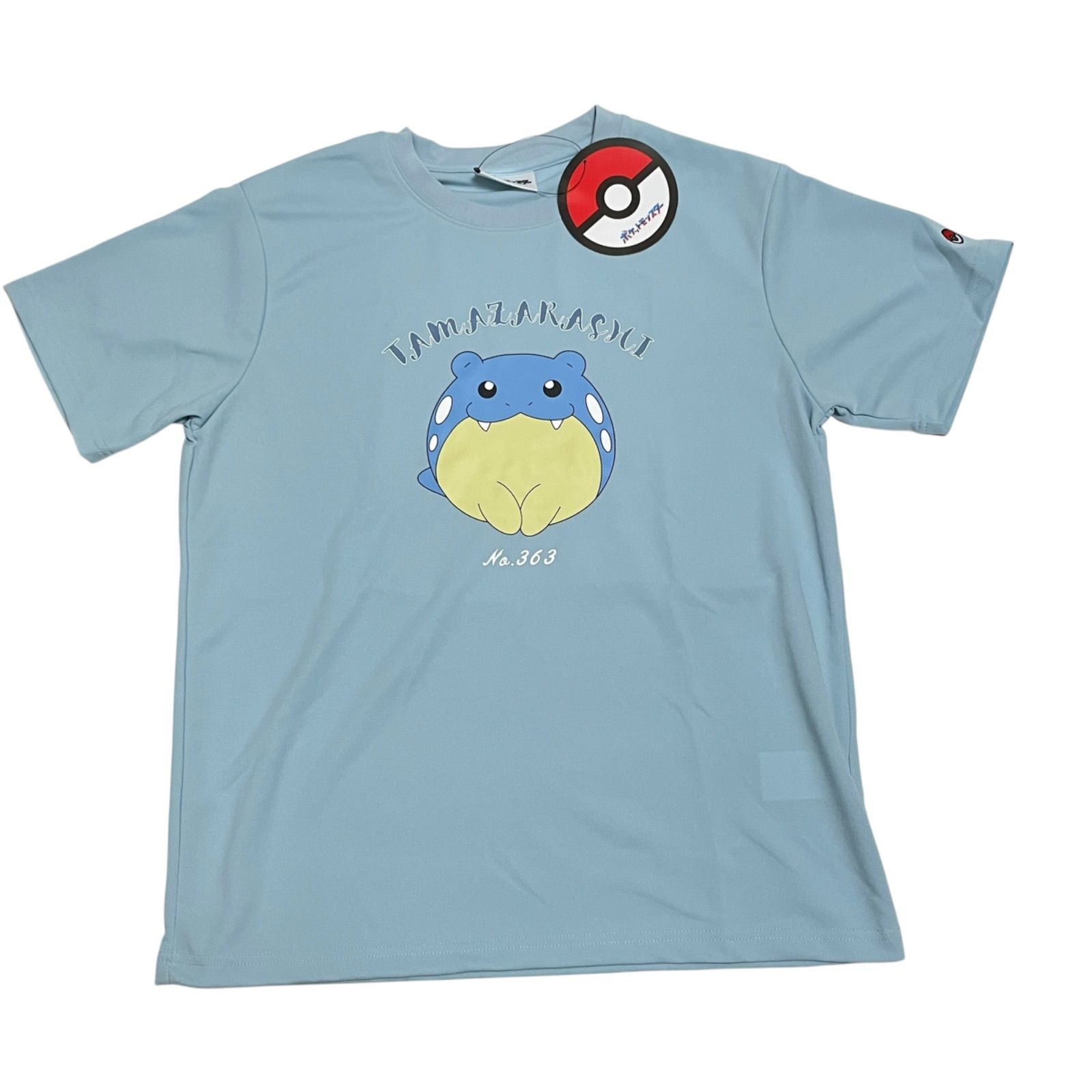 新品】タマザラシ Tシャツ ポケモン メッシュ サックスブルー 水色