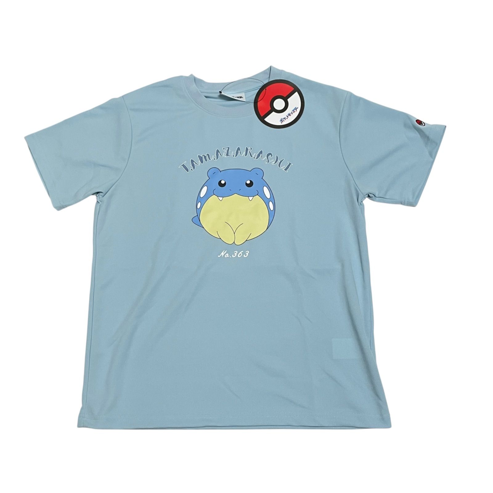 新品】タマザラシ Tシャツ ポケモン メッシュ サックスブルー 水色