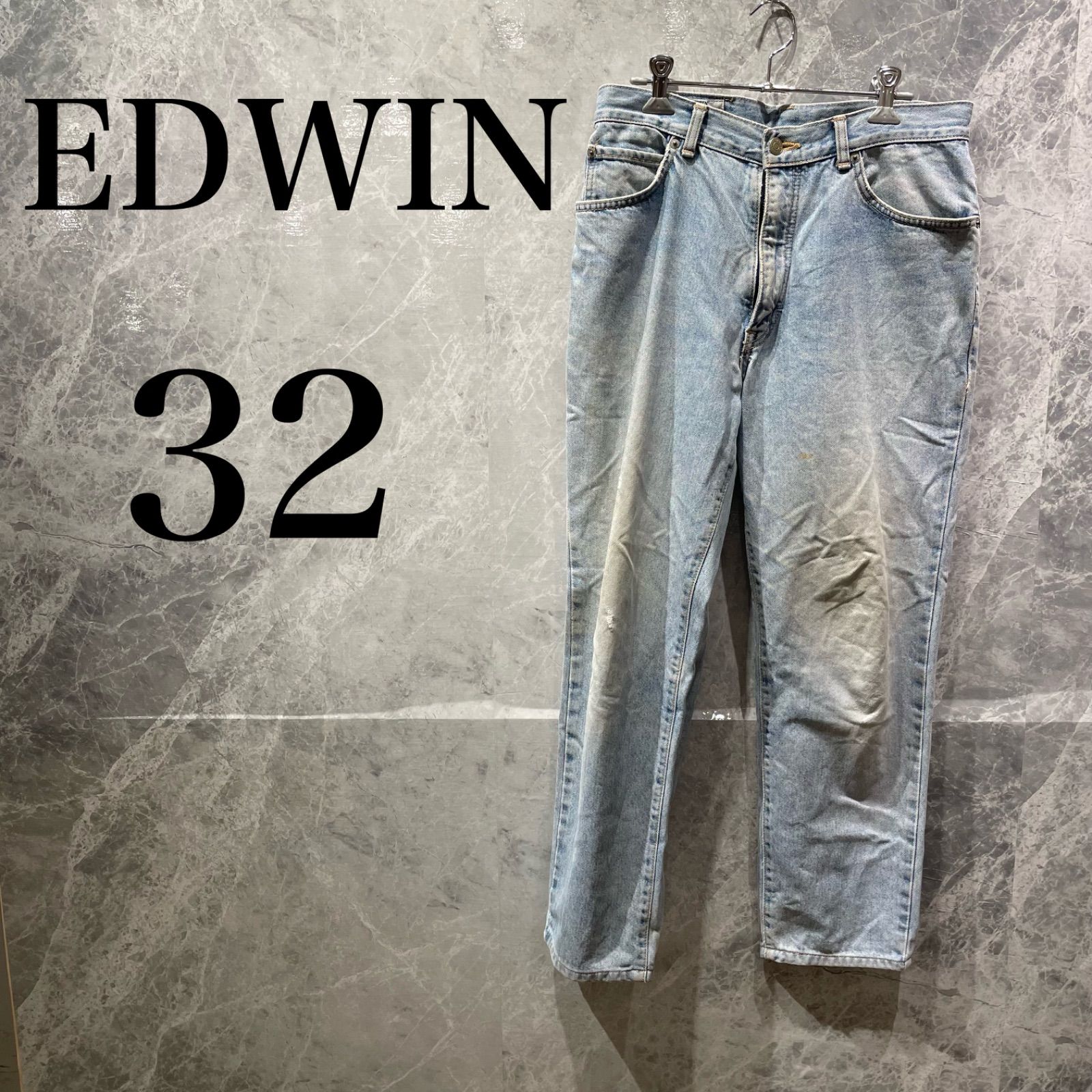 EDWIN メンズ M ライトブルー デニム ジーンズ ヴィンテージ 