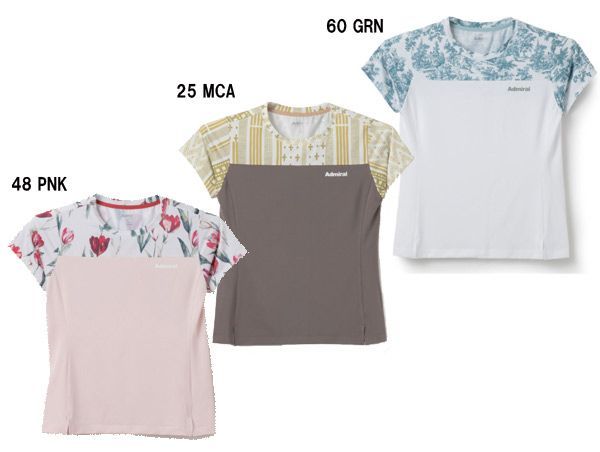 【【アドミラル】Admiral ATLA602 2026春夏ウェア（レディース）スリムヘムグラフィックTEE