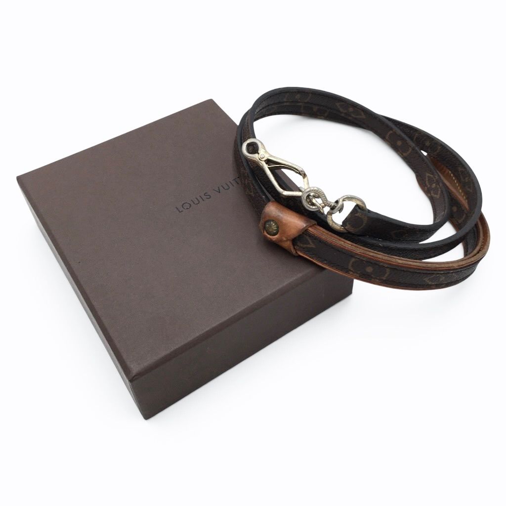 LOUIS VUITTON ルイヴィトン モノグラム コリエバクスターPM 小型犬用 首輪 リード セット M58056 ペット用品 正規品 真贋鑑定済み