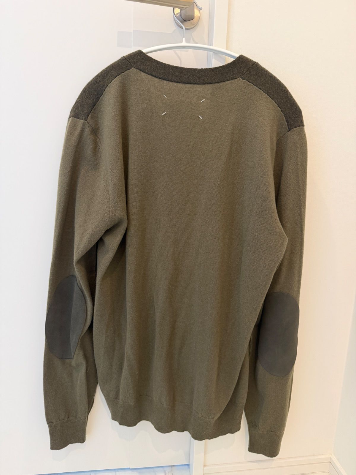新品タグ付き】Maison Margiela エルボーパッチ ウールカーディガン 