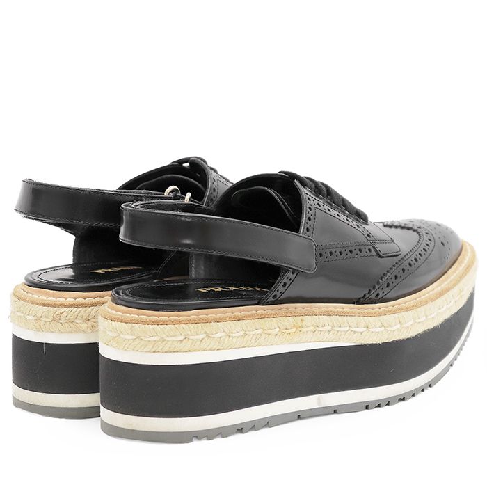 SALE】PRADA プラダ プラットフォームサンダル サイズ 38 レディース 
