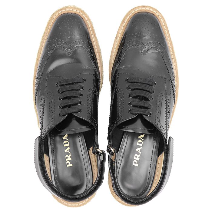 SALE】PRADA プラダ プラットフォームサンダル サイズ 38 レディース 