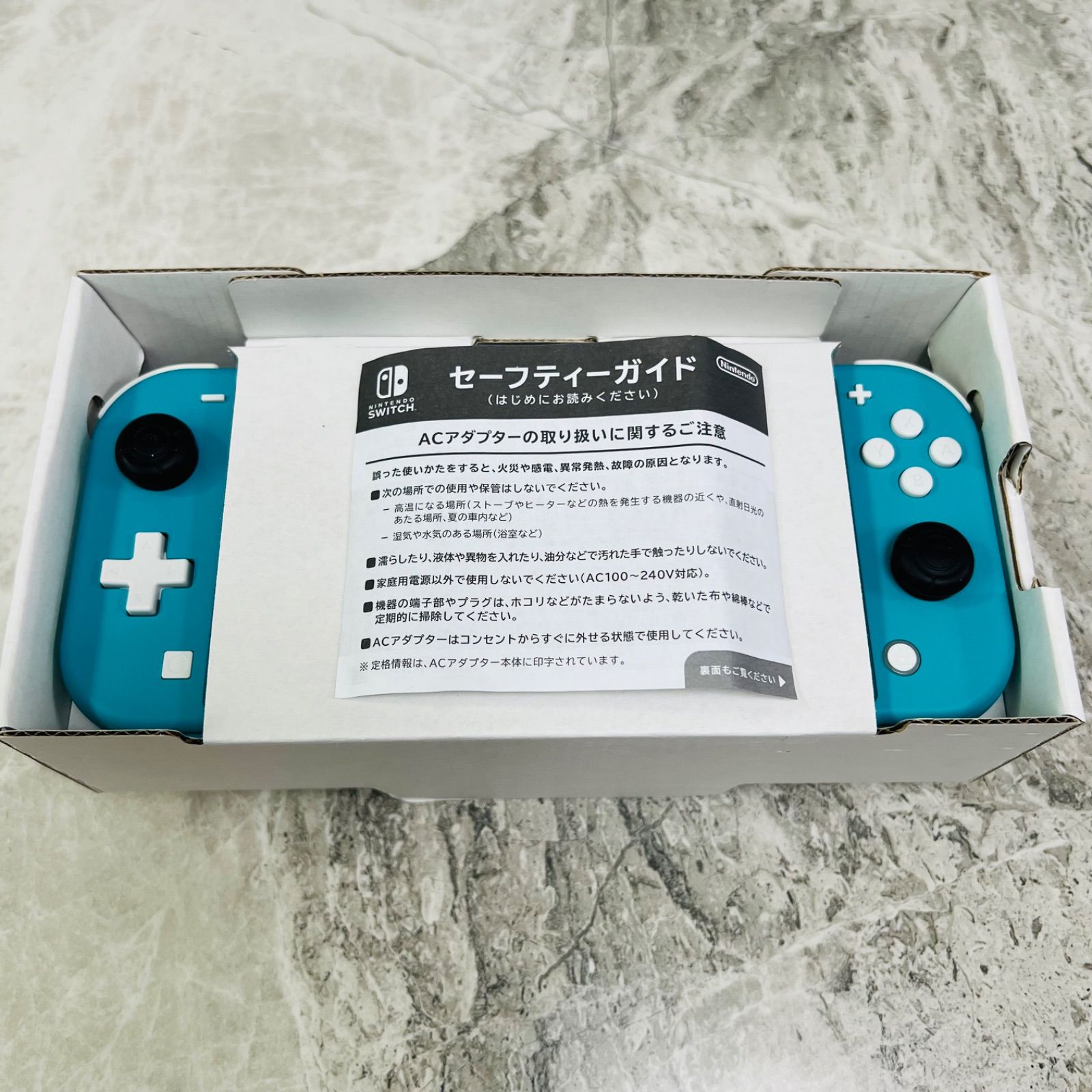 完動品】Nintendo Switch lite ターコイズ 箱付き - メルカリ