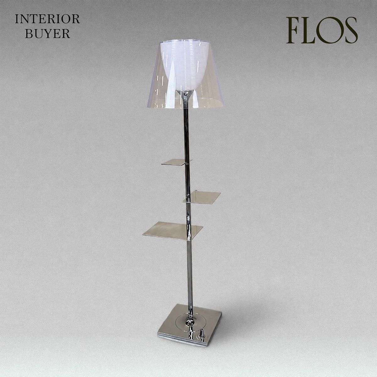 FLOS フロス BIBLIOTHEQUE ビブリオテーク フロアライト スタンド 照明 クリア フィリップ・スタルク 定価41万