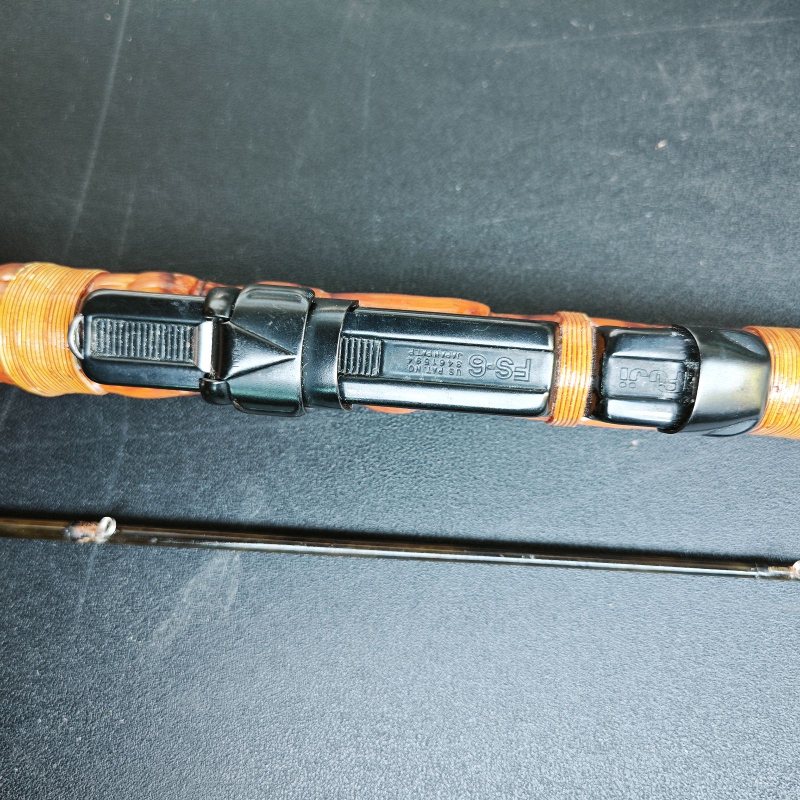 RYOBI カーボン 筏竿 カセ竿 2本継 和竿風 布袋竹調 元竿88cm 穂先70cm