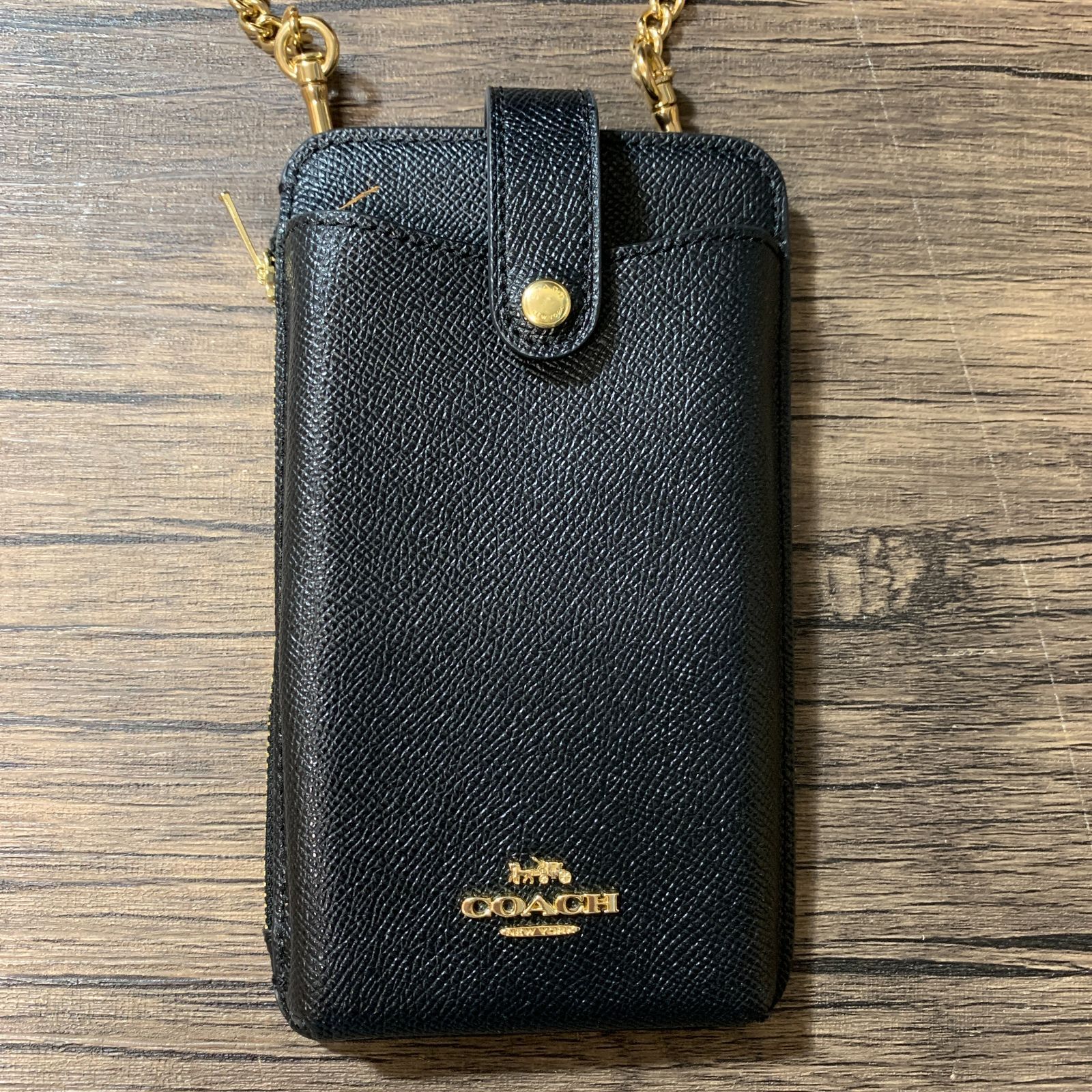 [むつ85-051513][併売] COACH ノースサウスホーン スマホショルダーバッグ C6884【中古】【レディース】 4,970円