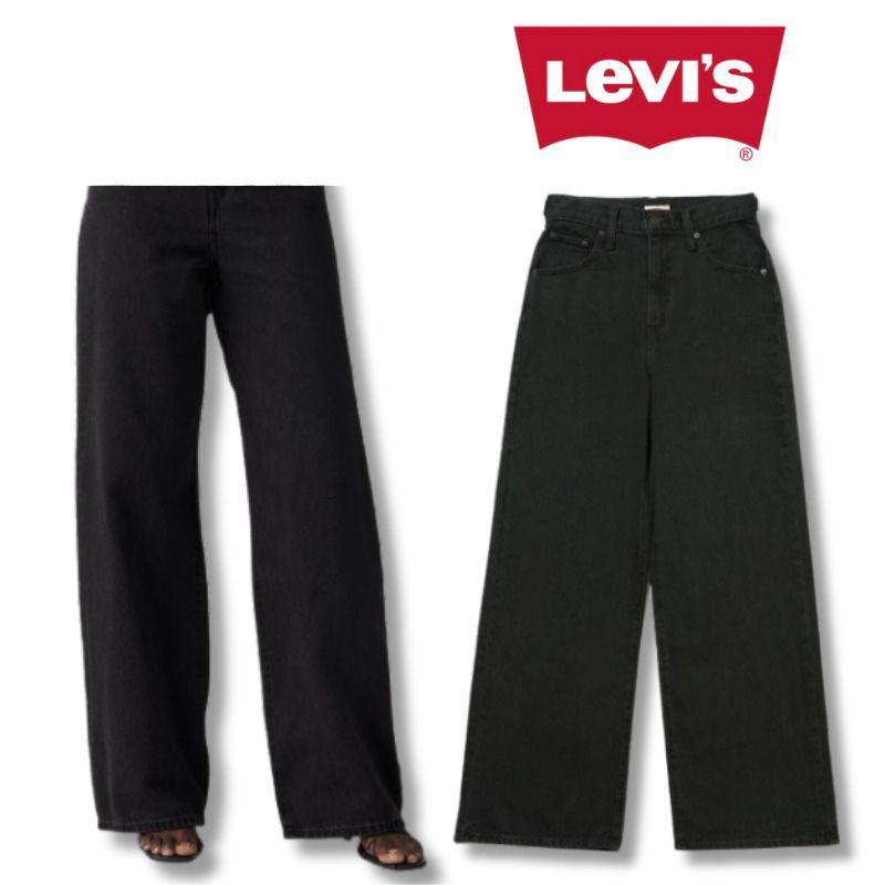 リーバイス Levi’s CINCH BAGGY バギー ジーンズ デニム ブラック BLACK ハイライズ レディース 001UP0003
