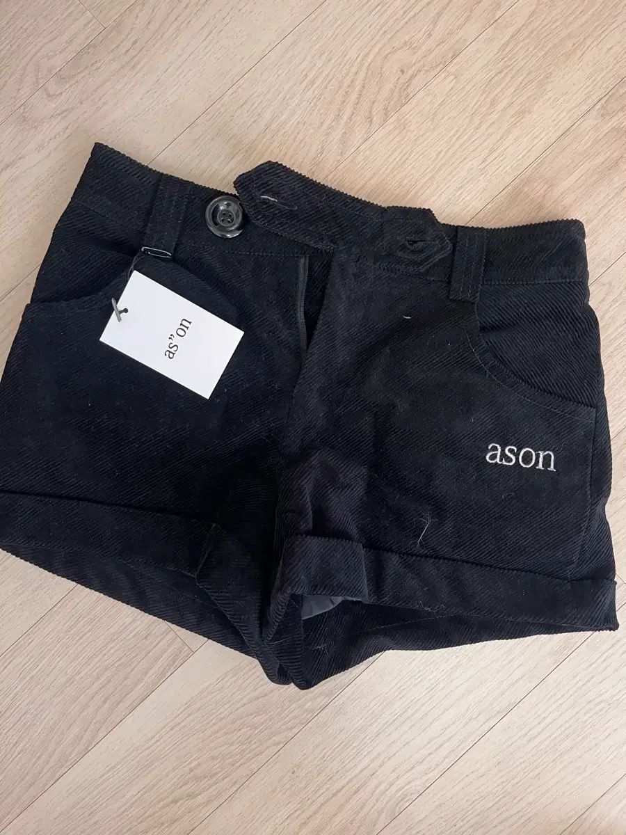 ason ブラック コーデュロイ ズボン アズオン 新品