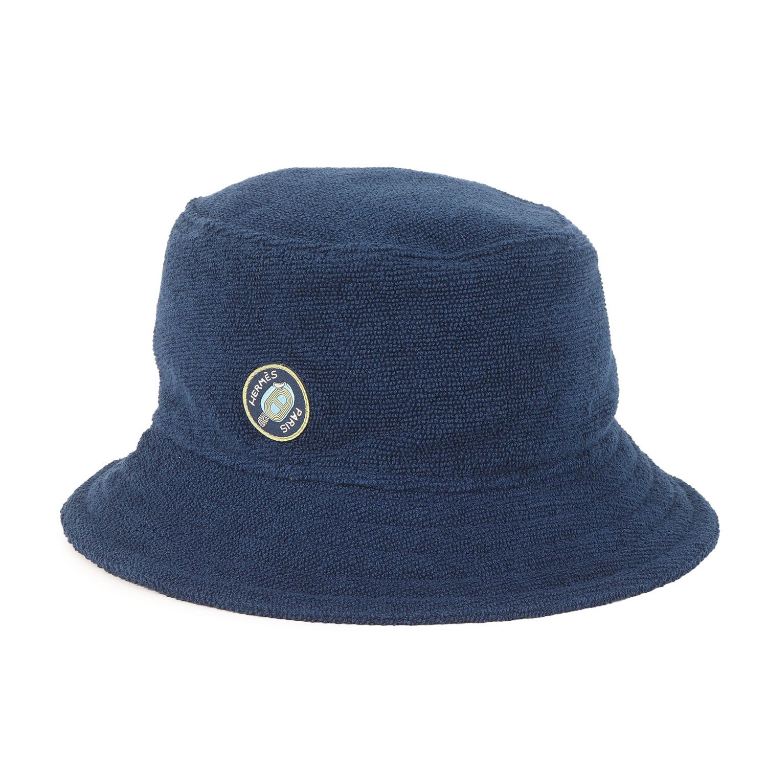 美品】HERMES エルメス ハット ネイビー 紺 サイズ:58 | アイス
