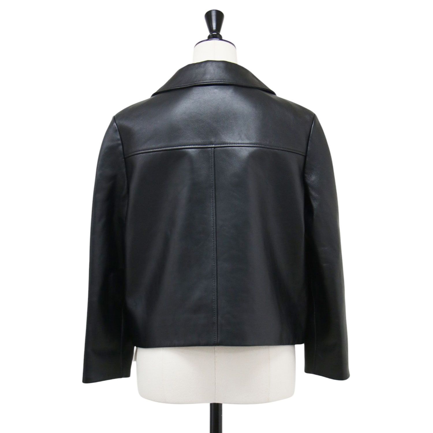 CELINE セリーヌ ジャケット ブラック 黒 サイズ:34(XS) | ラムレザー