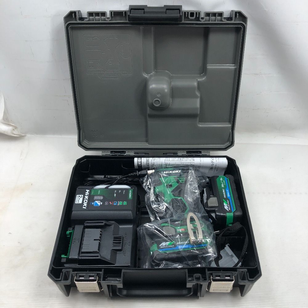 HiKOKI ハイコーキ 工具 インパクトドライバ 未使用品(S) 充電器・充電池2個・ケース付 コードレス式 WH36DD グリーン