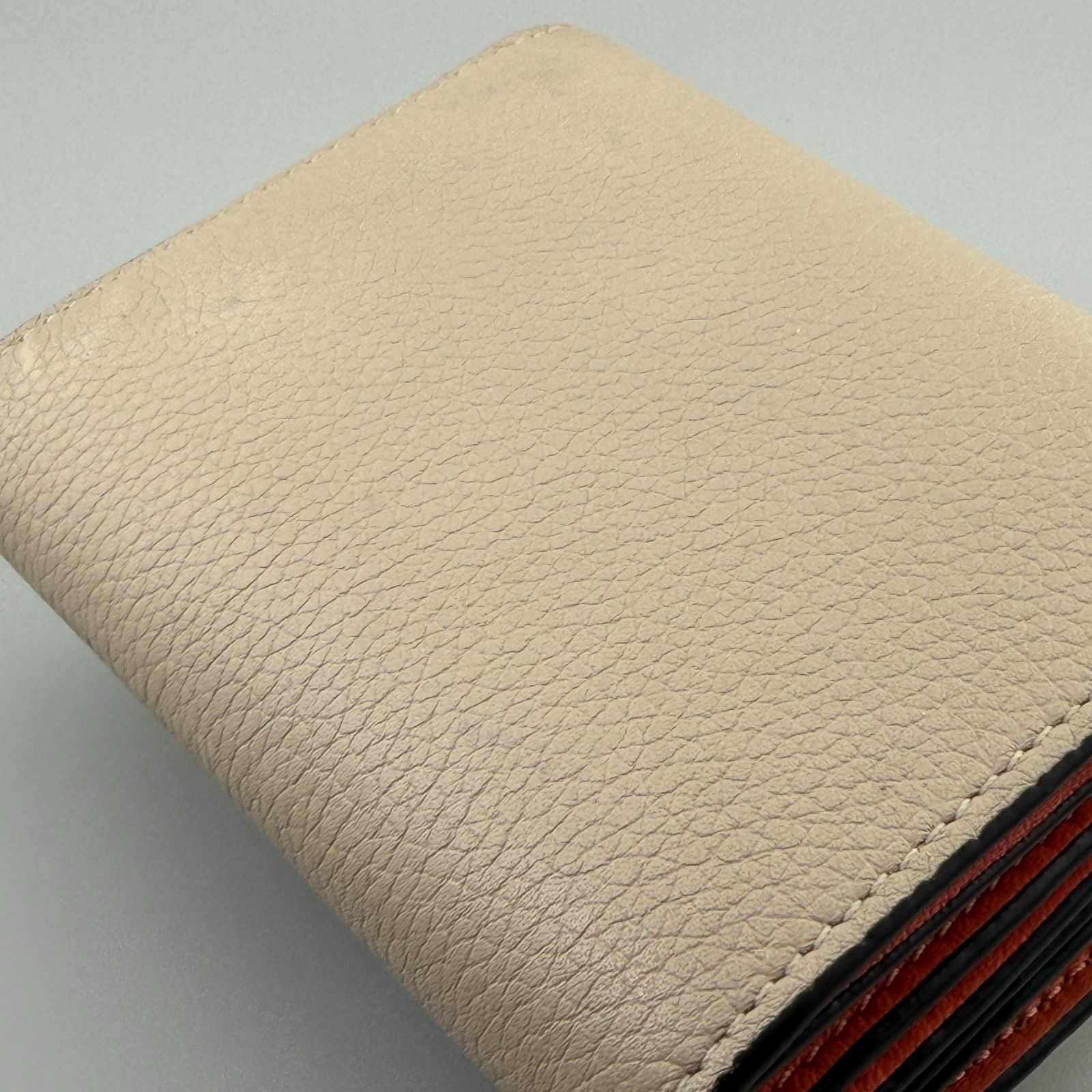 LOEWE ロエベ アナグラム トライフォールドウォレット ベージュ 三
