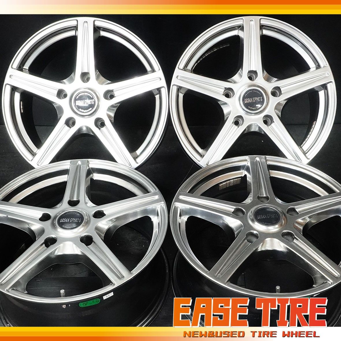 小傷 中古ホイール 4×4エンジニアリング URBAN SPORTS 18in 8.5J +50 150 5H 4本Set 200 ランドクルーザー等