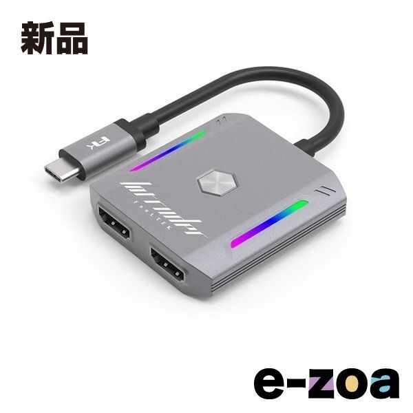 フィールドスリー Field3 FeeLTEK Intruder USB-C to Dual HDMI Dongle Type-C変換アダプタ デュアルHDMI HCM002GM1F (2584807)