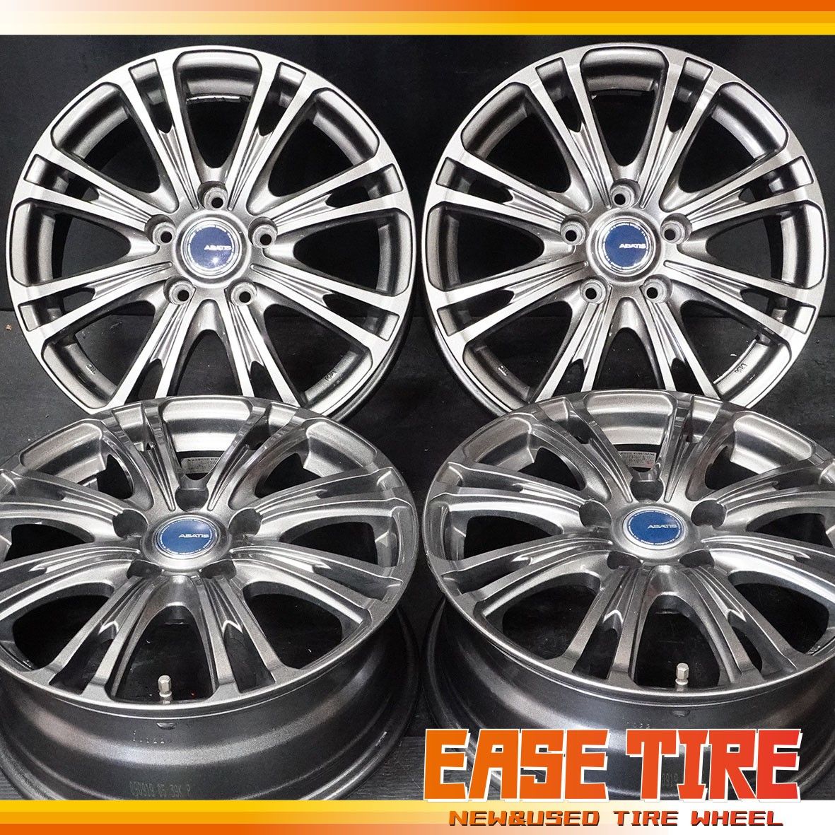 中古ホイール YFC アバティス EW 16インチ 4本セット 6.5J +48 114.3 5H ステップワゴン ヴェゼル オデッセイ CX-3 アクセラ等